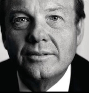 A close-up black and white portrait of Chily 